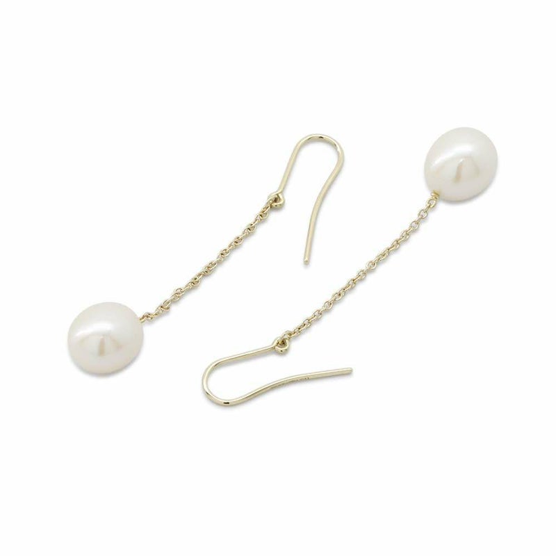 ティファニー ピアス エルサ ペレッティ バイヤザード チェーン ピアス パール K18YG 60926905 Tiffany&Co. ジュエリー