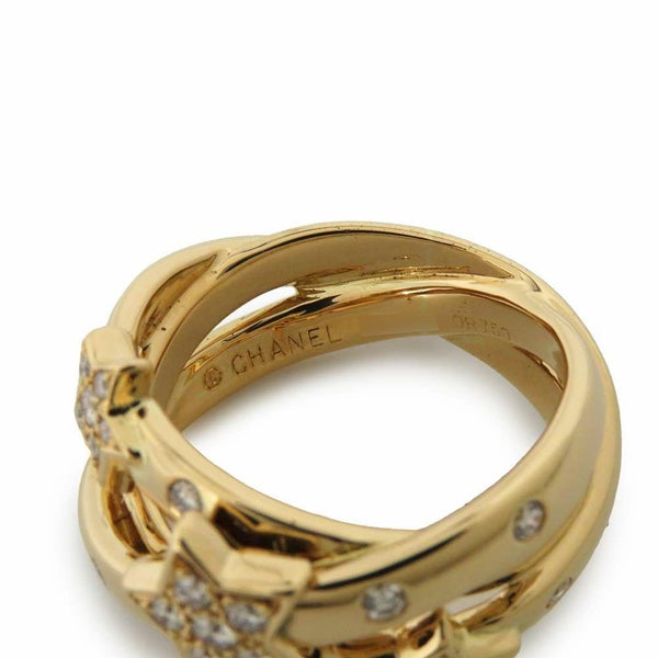 シャネル リング コメット ダイヤモンド K18YGイエローゴールド リングサイズ約13号 J1130 CHANEL 指輪 ジュエリー