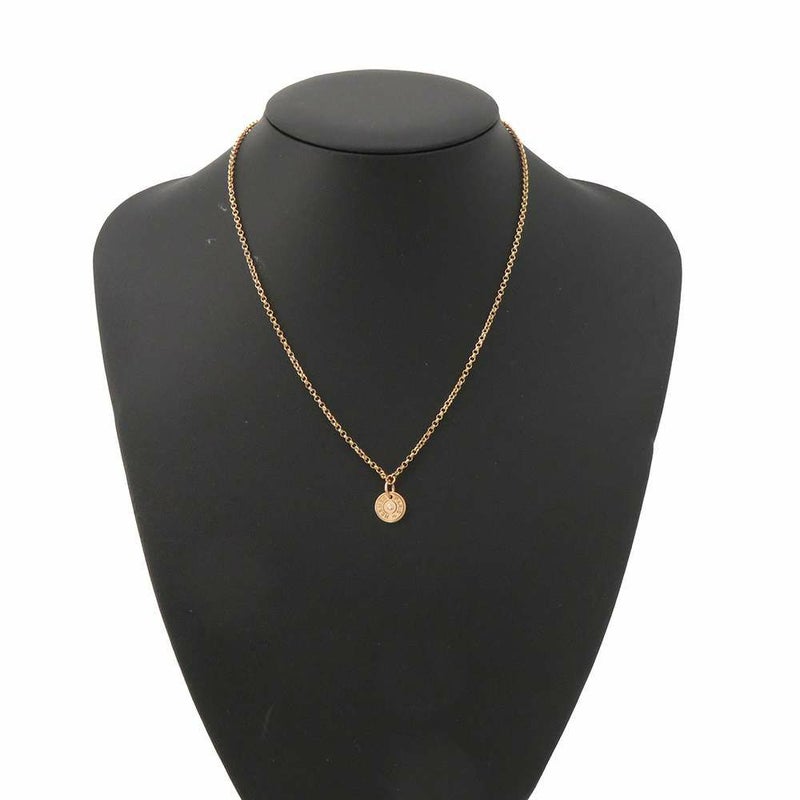 エルメス ネックレス ガンバード クルードセル Ex-Libris ダイヤモンド 1P 0.01ct K18PG HERMES ペンダント ジュエリー