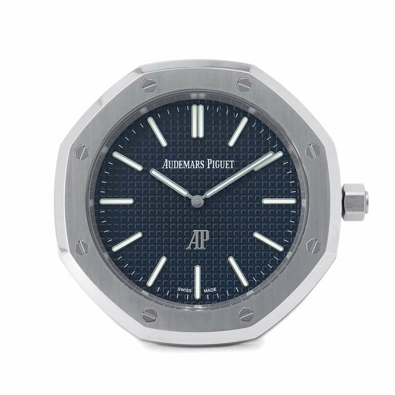 オーデマピゲ ロイヤルオーク テーブルクロック 50周年記 世界限定2250本 ブルー文字盤 置時計