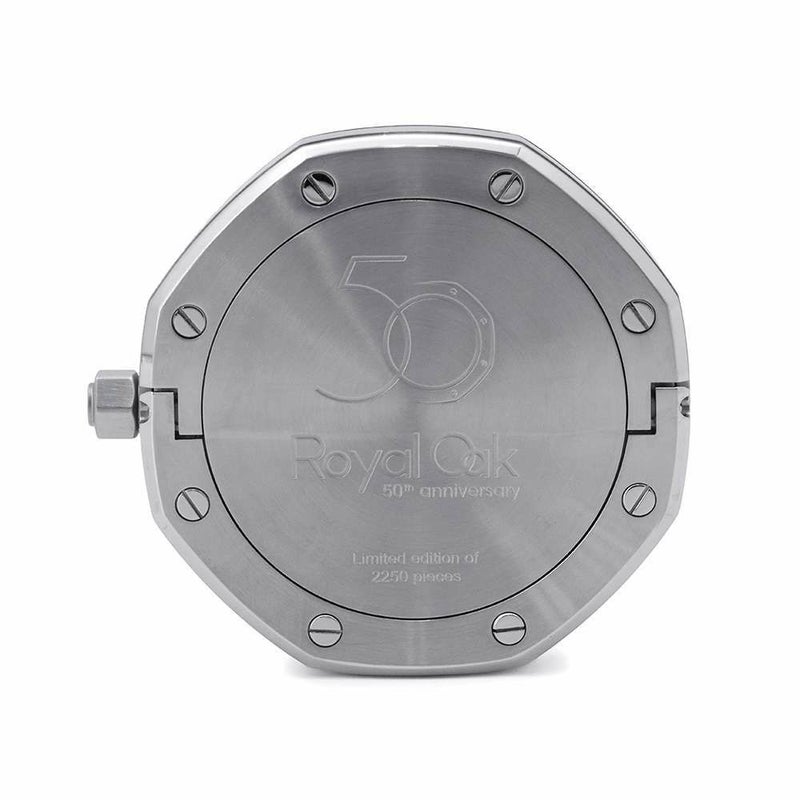 オーデマピゲ ロイヤルオーク テーブルクロック 50周年記 世界限定2250本 ブルー文字盤 置時計