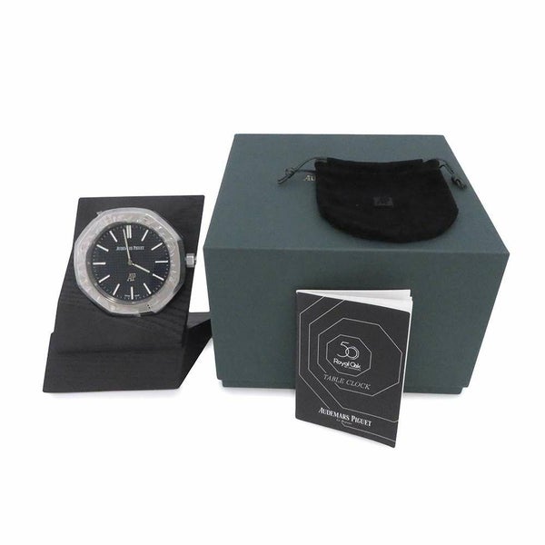 オーデマピゲ ロイヤルオーク テーブルクロック 50周年記 世界限定2250本 ブルー文字盤 置時計
