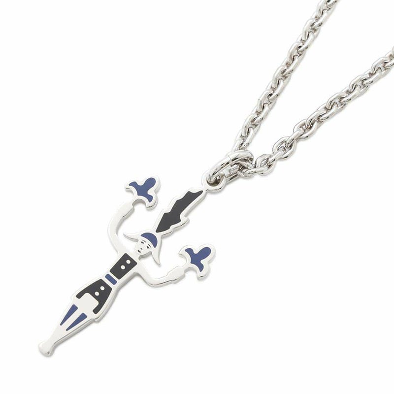 エルメス ネックレス 花火師 カザックニュイ/シルバー金具 HERMES アクセサリー メンズ