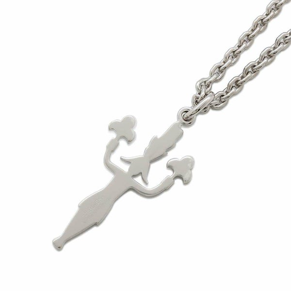 エルメス ネックレス 花火師 カザックニュイ/シルバー金具 HERMES アクセサリー メンズ