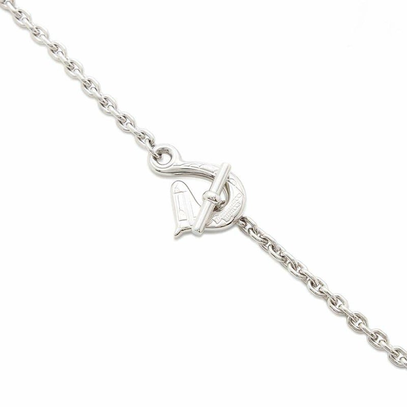 エルメス ネックレス 花火師 カザックニュイ/シルバー金具 HERMES アクセサリー メンズ