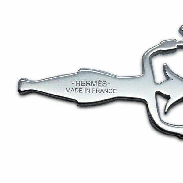 エルメス ネックレス 花火師 カザックニュイ/シルバー金具 HERMES アクセサリー メンズ