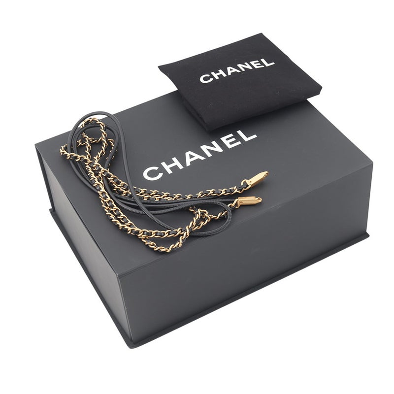 シャネル ハンドバッグ CHANEL 22 ミニ ココマーク シャイニーカーフレザー AS3980 CHANEL 2wayショルダー 黒