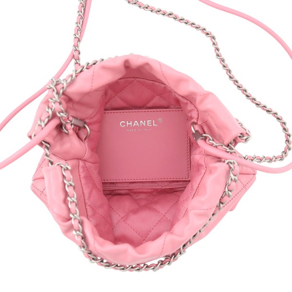 シャネル ハンドバッグ CHANEL 22 ミニ ココマーク シャイニーカーフスキン AS3980 CHANEL 2wayショルダーバッグ