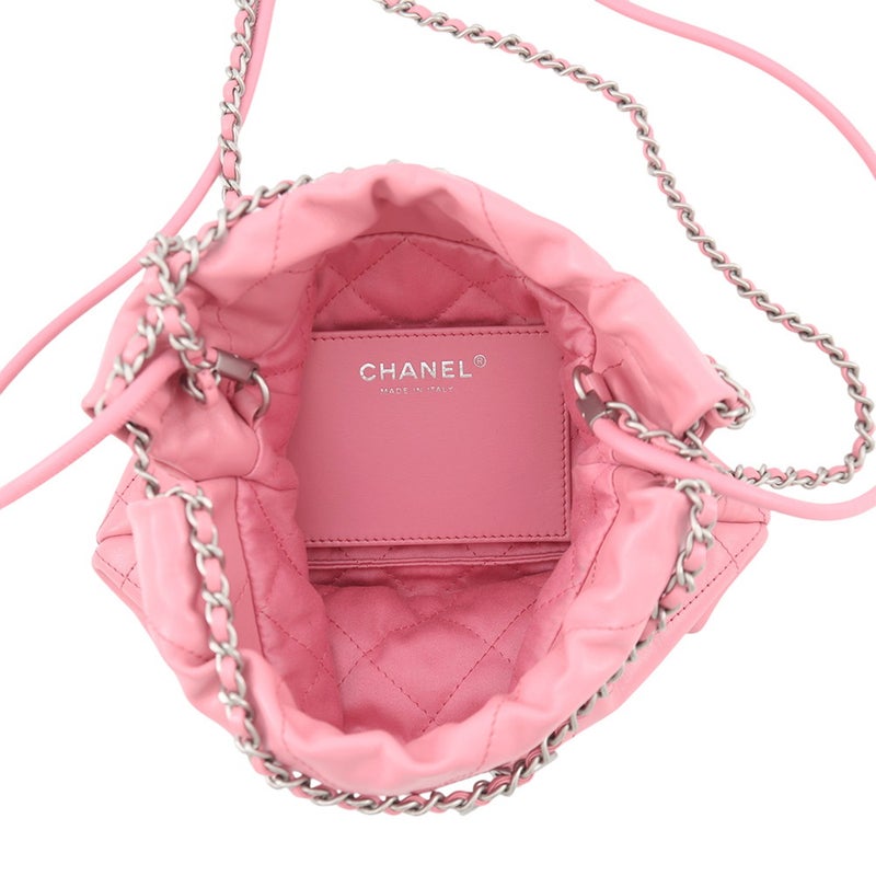 シャネル ハンドバッグ CHANEL 22 ミニ ココマーク シャイニーカーフスキン AS3980 CHANEL 2wayショルダーバッグ