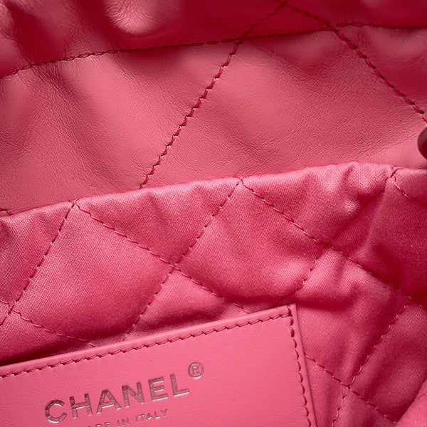 シャネル ハンドバッグ CHANEL 22 ミニ ココマーク シャイニーカーフスキン AS3980 CHANEL 2wayショルダーバッグ
