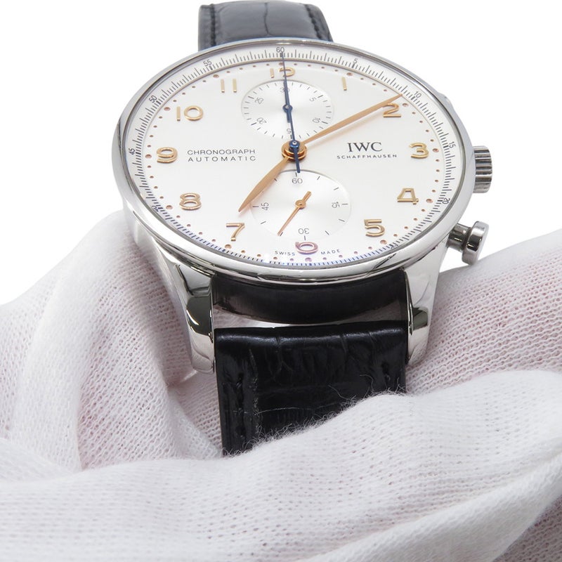 IWC ポルトギーゼ クロノグラフ オートマチック IW371604 腕時計 ウォッチ シルバー文字盤