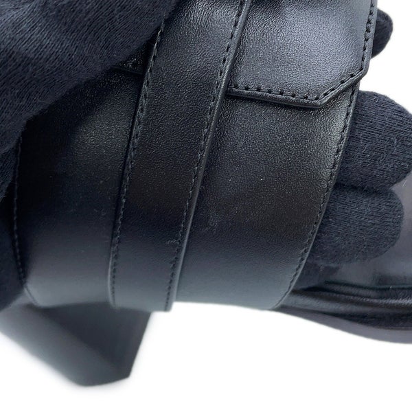 エルメス サンダル ニノン 50 カーフレザー レディースサイズ36 HERMES 靴 黒