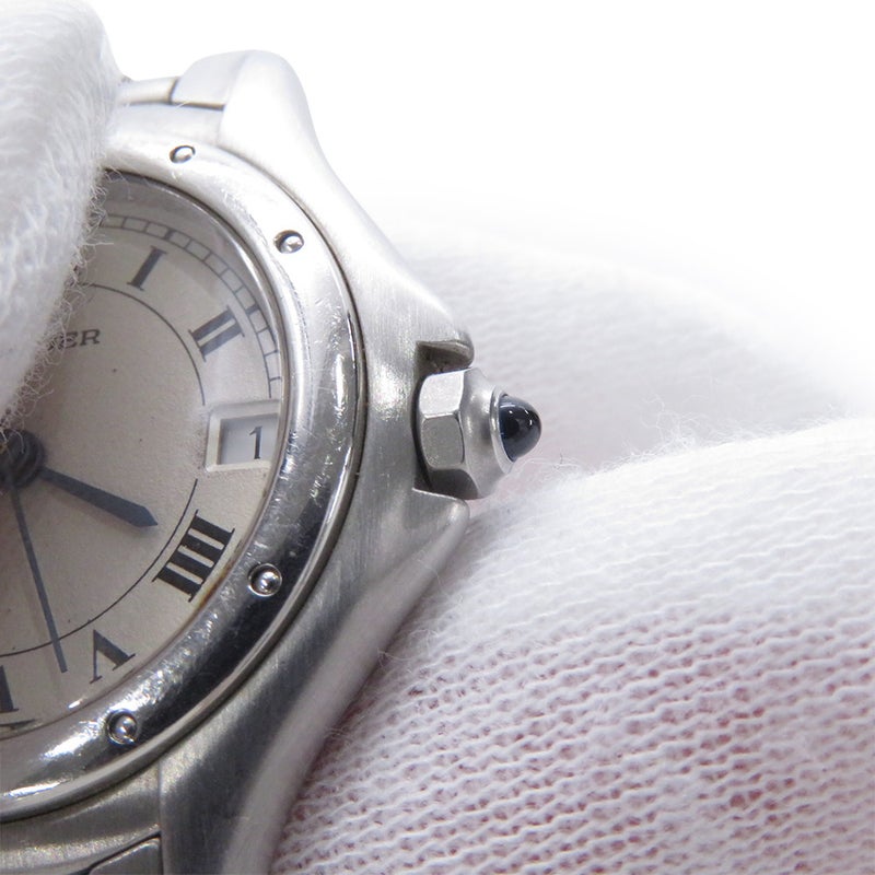 カルティエ パンテール クーガー SM W35001F5 Cartier 腕時計 アイボリー文字盤