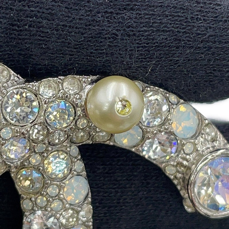 シャネル ブローチ ココマーク ラインストーン フェイクパール メタル B17K A96841 CHANEL アクセサリー