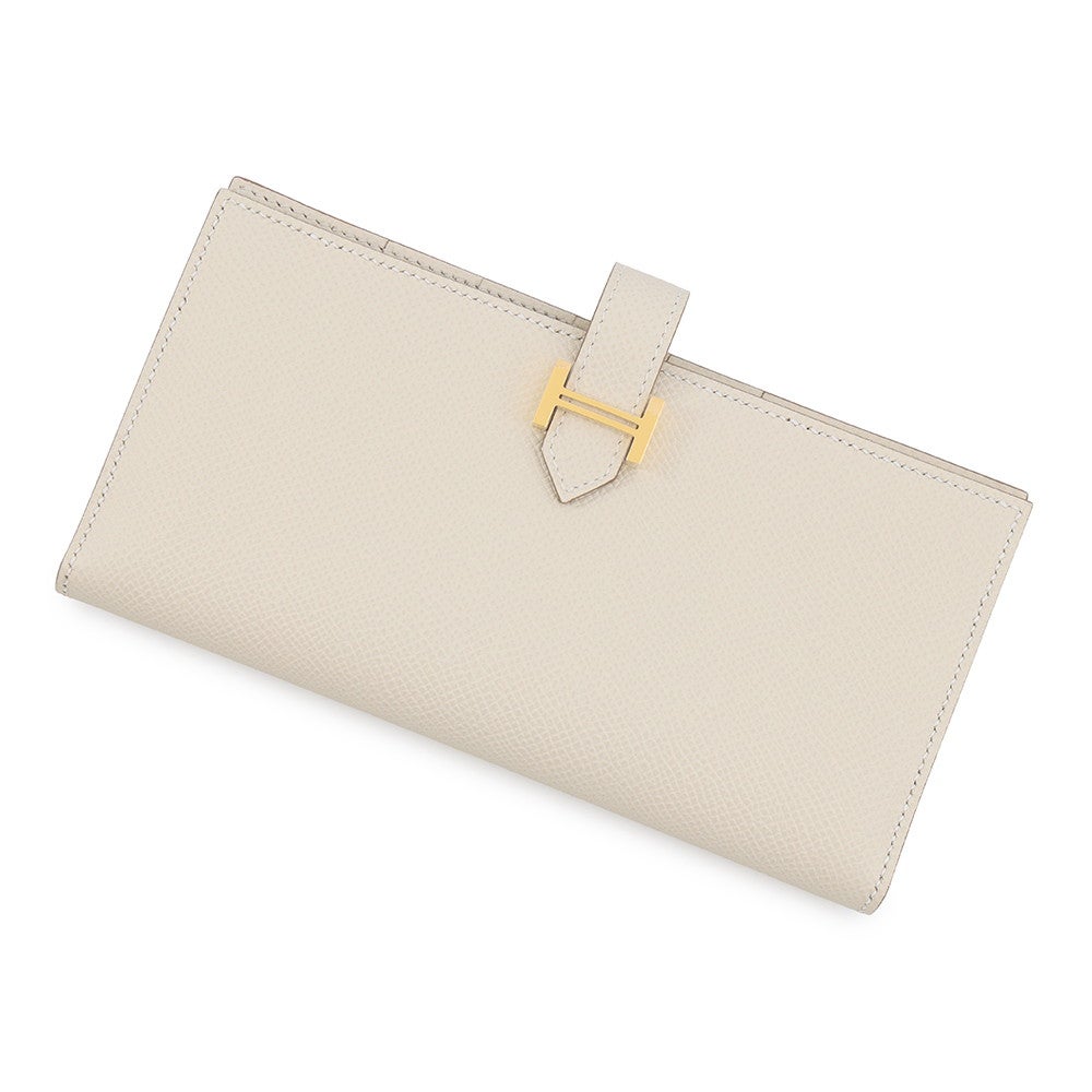 エルメス 長財布 ベアンスフレ クレ/ゴールド金具 エプソン G刻印