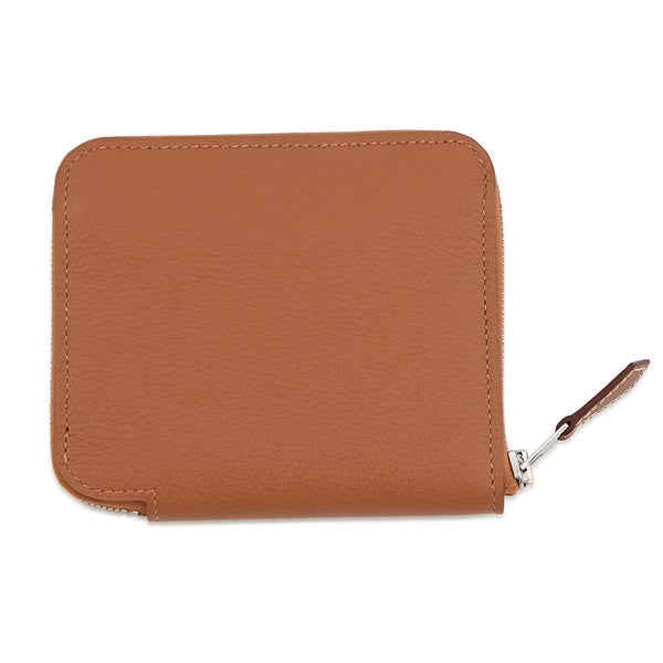 エルメス コインケース アザップコンパクト シルクイン ゴールド/シルバー金具 エバーカラー K刻印 HERMES