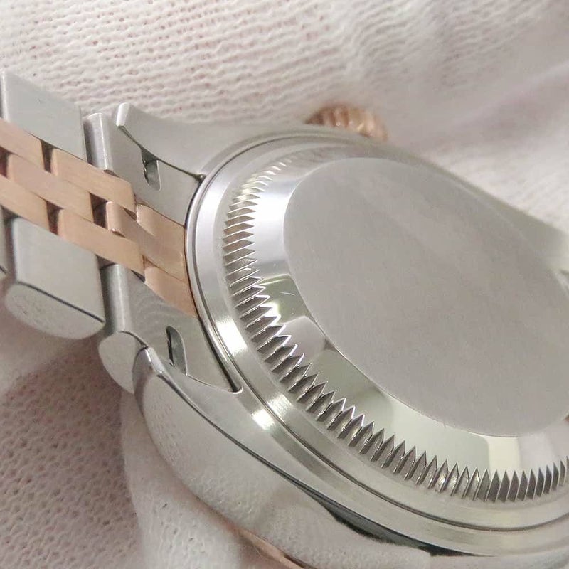 ロレックス レディ デイトジャスト SS/K18PG エバーローズゴールド 279171G オリーブグリーン文字盤 10PD