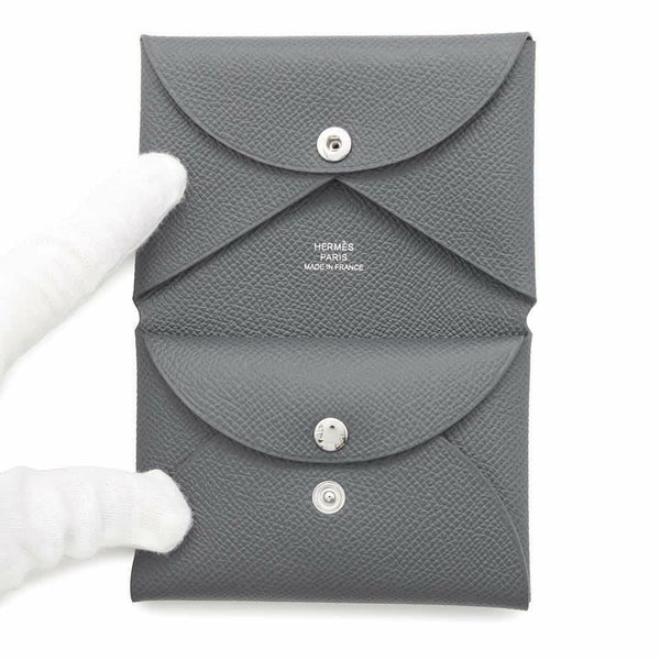エルメス コインケース カルヴィ デュオ アルドワーズ/シルバー金具 エプソン W刻印