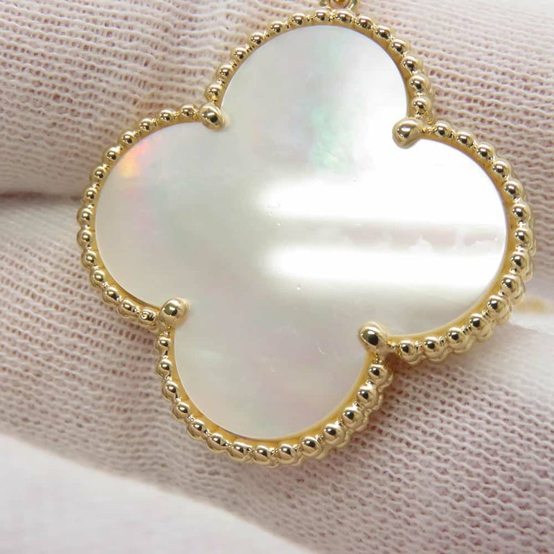 ヴァンクリーフ&アーペル ネックレス マジック アルハンブラ 6モチーフ オニキス マザーオブパール K18YGイエローゴールド VCARD79200