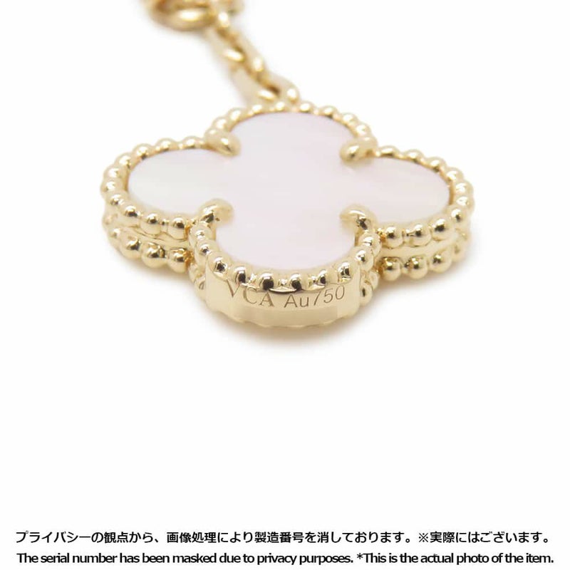 ヴァンクリーフ&アーペル ネックレス マジック アルハンブラ 6モチーフ オニキス マザーオブパール K18YGイエローゴールド VCARD79200