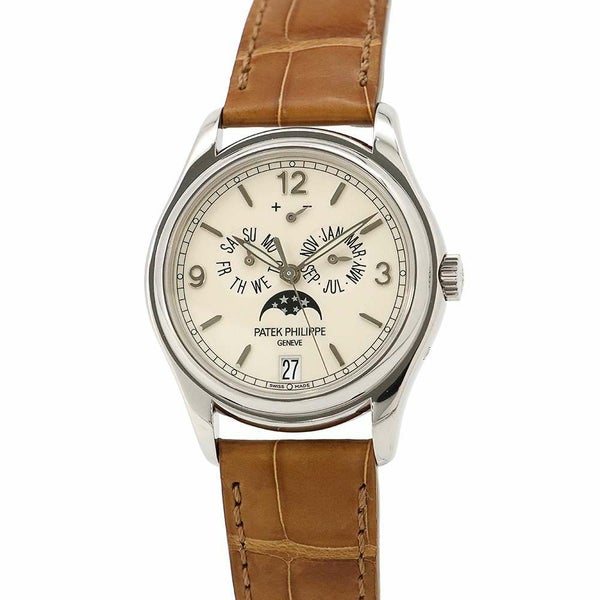 パテックフィリップ コンプリケーション アニュアルカレンダー ムーンフェイズ PATEK PHILIPPE アイボリー文字盤