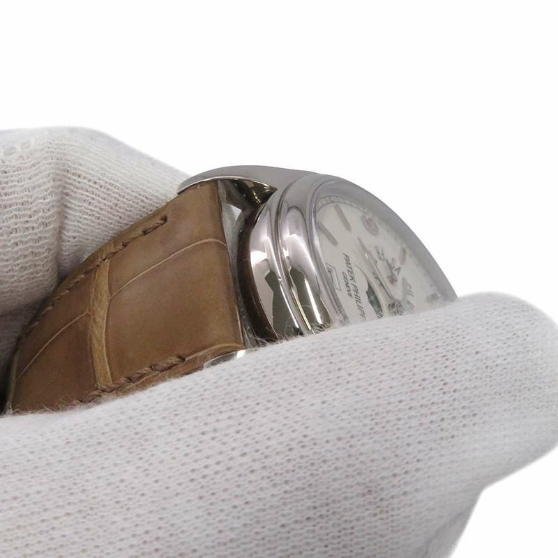 パテックフィリップ コンプリケーション アニュアルカレンダー ムーンフェイズ PATEK PHILIPPE アイボリー文字盤