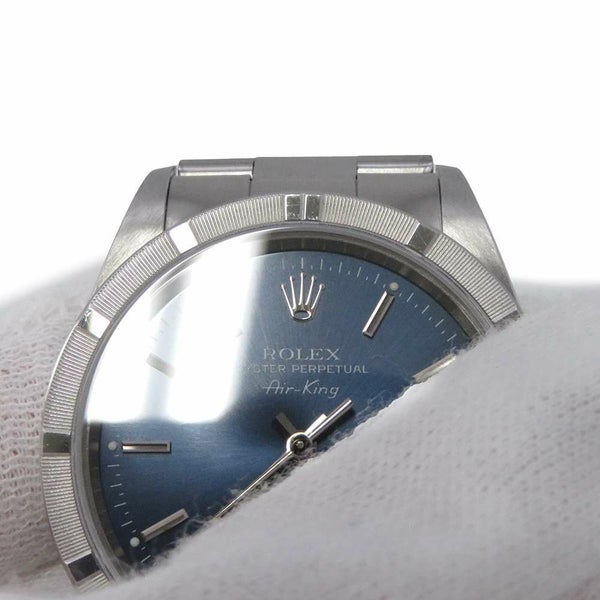 ロレックス エアキング A番 14010 ROLEX 腕時計 ブルー文字盤