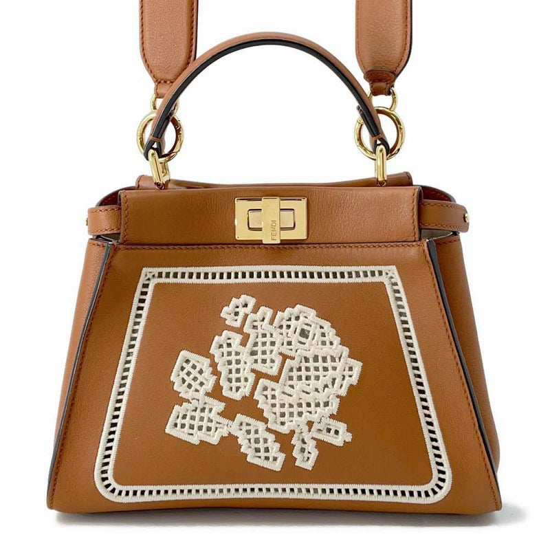 フェンディ ハンドバッグ ミニ ピーカブー レザー 8BN244 FENDI バッグ 2wayショルダーバッグ