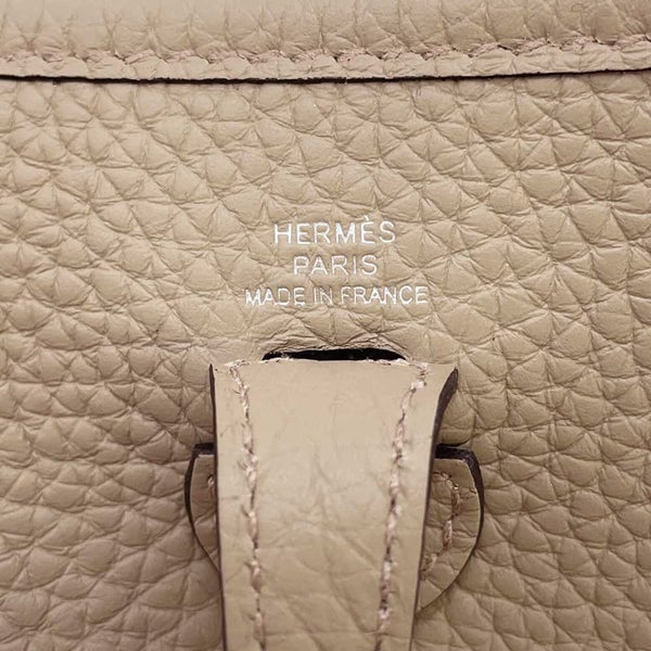 エルメス ショルダーバッグ エブリンTPM ベージュマルファ/シルバー金具 トリヨンクレマンス W刻印 HERMES Evelyne
