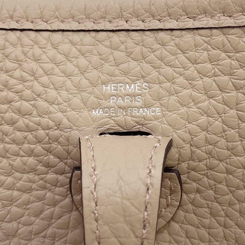 エルメス ショルダーバッグ エブリンTPM ベージュマルファ/シルバー金具 トリヨンクレマンス W刻印 HERMES Evelyne