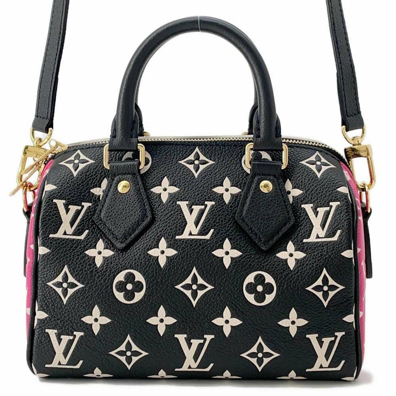 ルイヴィトン ハンドバッグ モノグラム・アンプラント スピーディ・バンドリエール20 M46088 2wayショルダー ブラック 黒 白