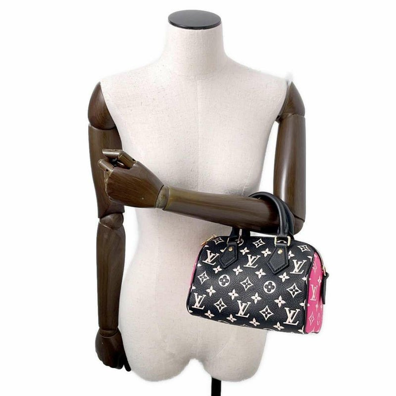 ルイヴィトン ハンドバッグ モノグラム・アンプラント スピーディ・バンドリエール20 M46088 2wayショルダー ブラック 黒 白