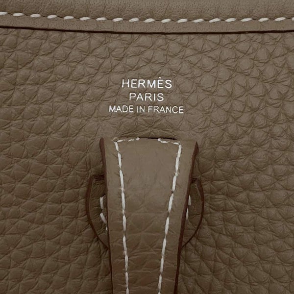 エルメス エブリンTPM アマゾン エトゥープ/ブルーインディゴ/シルバー金具 トリヨンクレマンス W刻印