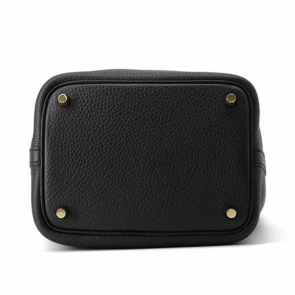 ルメス ハンドバッグ ピコタンロックPM ブラック/ゴールド金具 トリヨンクレマンス K刻印 黒