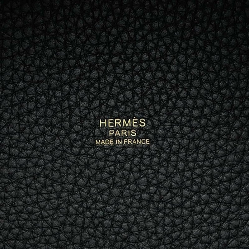 ルメス ハンドバッグ ピコタンロックPM ブラック/ゴールド金具 トリヨンクレマンス K刻印 黒