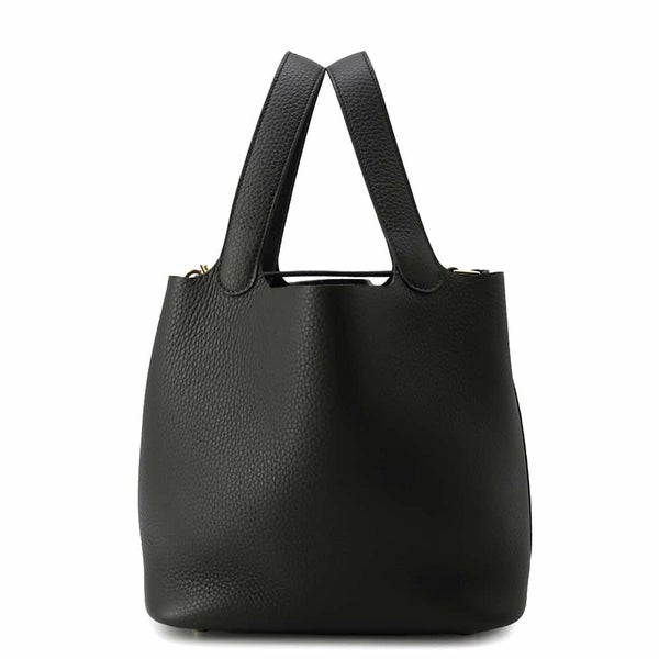 エルメス ハンドバッグ ピコタンロックMM ブラック/ゴールド金具 トリヨンクレマンス K刻印 HERMES トートバッグ