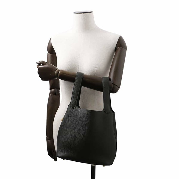 エルメス ハンドバッグ ピコタンロックMM ブラック/ゴールド金具 トリヨンクレマンス K刻印 HERMES トートバッグ