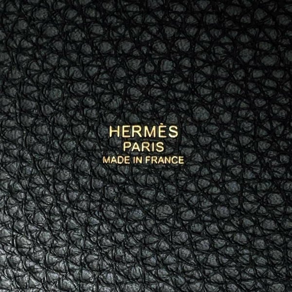 エルメス ハンドバッグ ピコタンロックMM ブラック/ゴールド金具 トリヨンクレマンス K刻印 HERMES トートバッグ