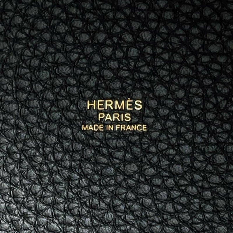 エルメス ハンドバッグ ピコタンロックMM ブラック/ゴールド金具 トリヨンクレマンス K刻印 HERMES トートバッグ