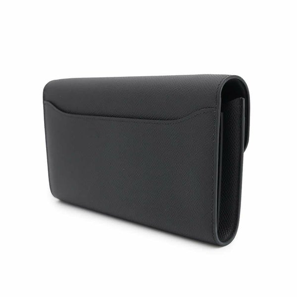 エルメス 長財布 コンスタンス トゥーゴー ロング ブラック/シルバー金具 エプソン W刻印 HERMES 黒