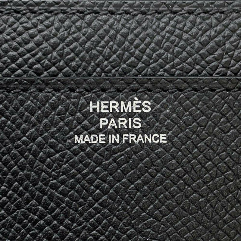 エルメス 長財布 コンスタンス トゥーゴー ロング ブラック/シルバー金具 エプソン W刻印 HERMES 黒