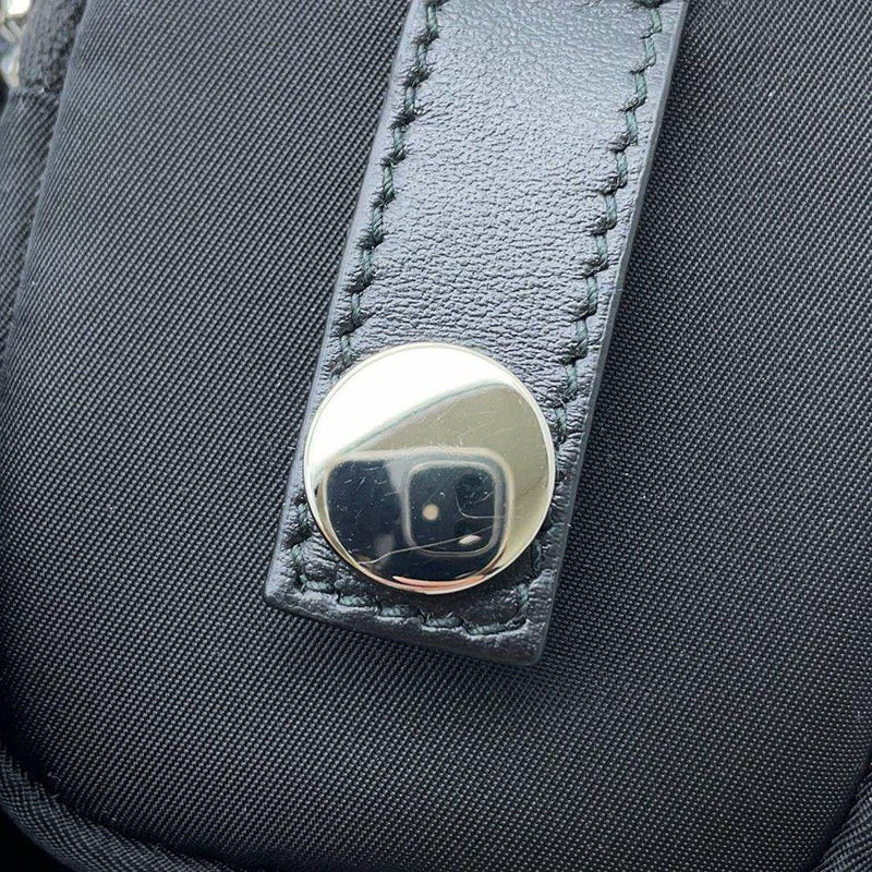 プラダ ブーツ モノリス ポーチ付 レザー Re-Nylon コンバットブーツ レディースサイズ37 2/1 1T255M PRADA 靴 黒