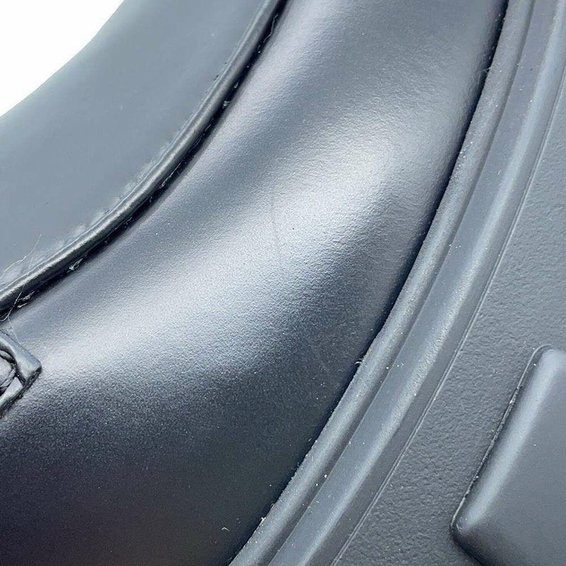 プラダ ロングブーツ モノリス ポーチ付 コンバットブーツ レディースサイズ37 2/1 PRADA 靴 黒