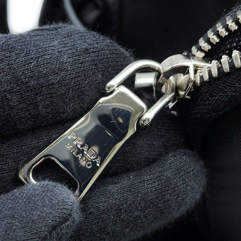 プラダ ロングブーツ モノリス ポーチ付 コンバットブーツ レディースサイズ37 2/1 PRADA 靴 黒