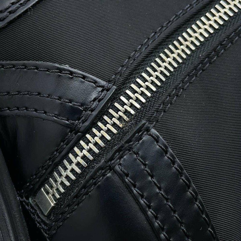 プラダ ロングブーツ モノリス ポーチ付 コンバットブーツ レディースサイズ37 2/1 PRADA 靴 黒