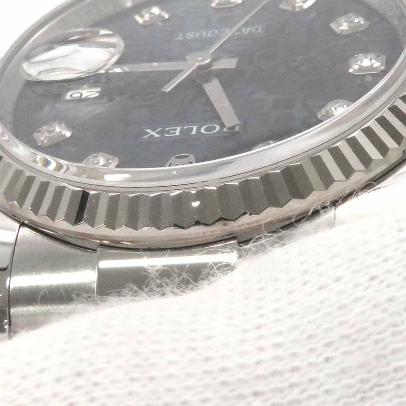 ロレックス デイトジャスト36 SS/K18 10Pダイヤ 116234G ROLEX ブルーホリコン文字盤 コンピューター