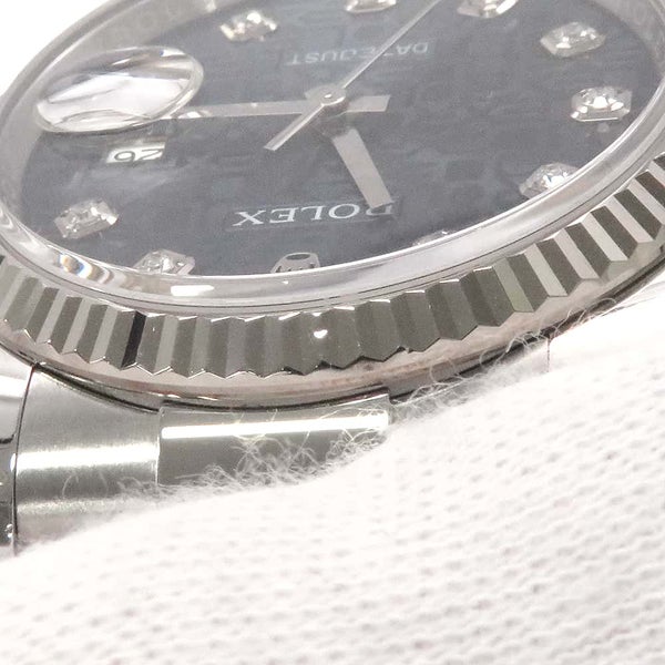 ロレックス デイトジャスト36 SS/K18 10Pダイヤ 116234G ROLEX ブルーホリコン文字盤 コンピューター