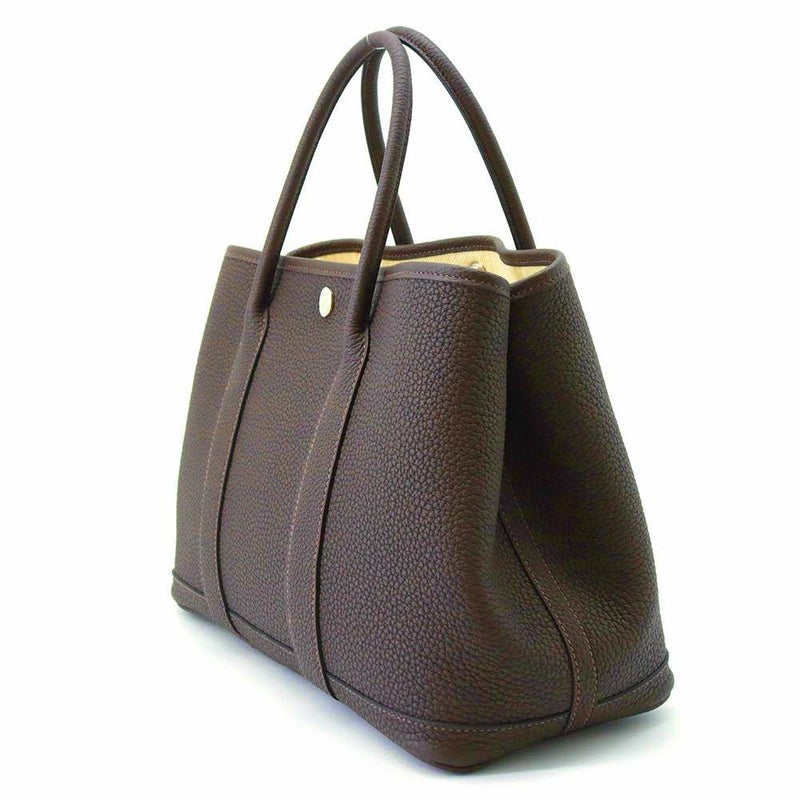 エルメス トートバッグ ガーデンパーティTPM エベンヌ/シルバー金具 ネゴンダ B刻印