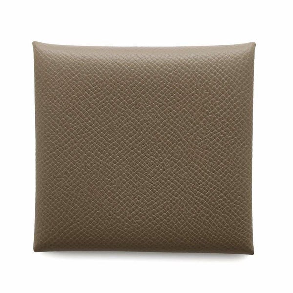 エルメス コインケース バスティア エトゥープ エプソン W刻印 HERMES 財布