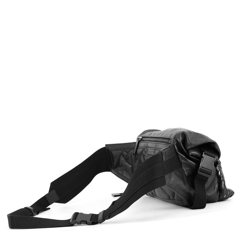 ボッテガヴェネタ ボディバッグ パンチング レザー BOTTEGA VENETA 黒